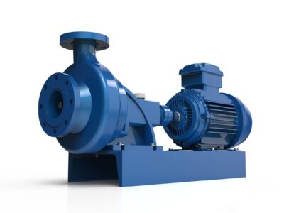 Blue hydraulic fluid centrifugal pump